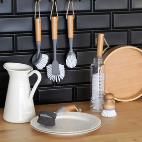 Perie cu maner pentru spalat vase 23cm, Scandic