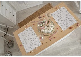 Suport pentru farfurii 2 buc. din material textil 35x45 cm cu model de Crăciun Delicate Green – Butter Kings