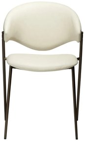 Scaun de dining fildeș din imitație de piele Zone – DAN-FORM Denmark