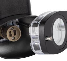 Aplică de exterior Kanlux 38886 ZEVI 2xGU10/10W/230V IP54 negru