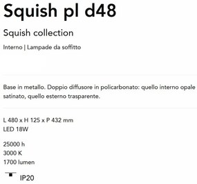 Plafoniera LED baie Squish pl d48