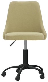 330873 vidaXL Scaun de bucătărie pivotant, verde, material textil