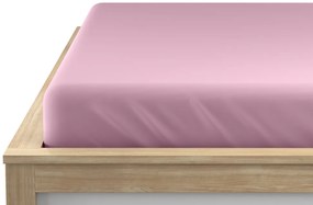 Cearsaf Jersey EXCLUSIVE cu elastic 180 x 200 cm roz
