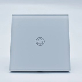 Intrerupator tip sonerie, sticla alba, 6A, V-TAC