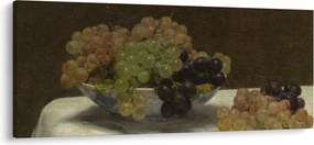 Tablou - Henri Fantin-Latour, Still Life with Grapes and a Carnation, reproducere (120x50 cm)