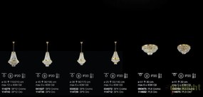 Lustra design elegant casa scarii CAESAR SP12 ORO 114743