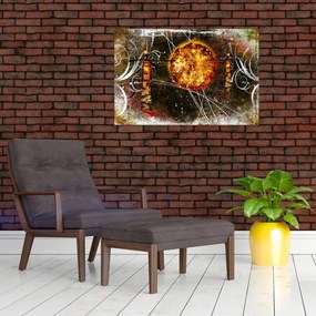 Tablou cu pictură epochală străveche (90x60 cm)