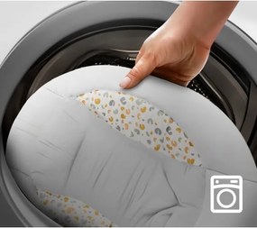 Leagăn cu vibrații și sunete pentru bebeluși 2 în 1 KINDERKRAFT LUMI gri deschis