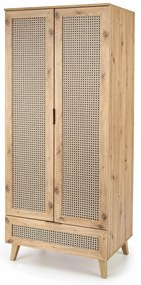 Dulap de haine 80 cm Borrae (negru). 1049319