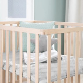 Țarc pentru copii gri din lemn masiv de fag 75x100 cm Roba style – Roba