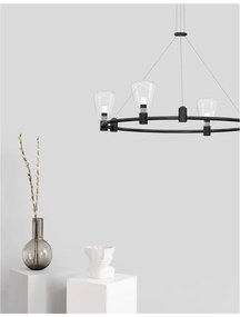 Sistem circular magnetic-decorativ DION D-60cm, negru NVL-9028921