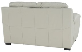 Canapea 2 locuri, piele naturală Pampas Hellgrau M9010, DANILO