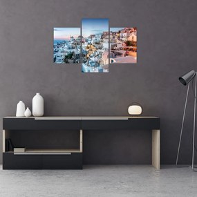 Tablou - Amurg în Santorini (90x60 cm)