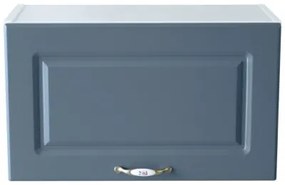 Corp superior 60 cu 1 usa orizontala pentru hota Zebra MDF albastru drept