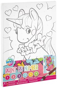 TABLOU PICTURA PE NUMERE - UNICORN - GRAFIX (150065)