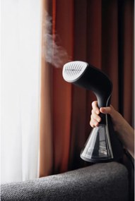 La mâna a doua: Aparat de calcat cu aburi AENO AGS0003, 1500 W, 0.250 L, 3 trepte, Inaclzire rapida, 180C, Negru