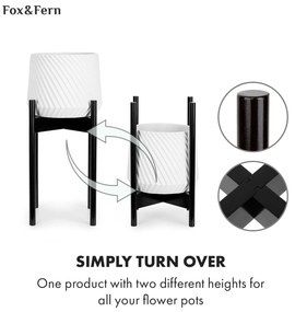 Zeist, suporturi pentru flori, 2 înălțimi, combinabile, design plug-in, naturale