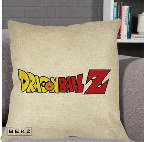 Perna Personalizata Dragon Ball Z Clasic, 40x40 cm, Crem, Husa Detasabila, Perna Inclusa, BEKZ®