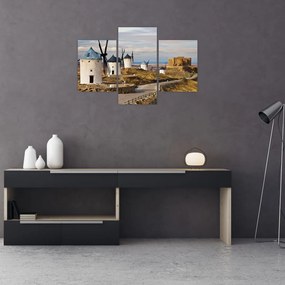 Tablou - Morile de vânt din Consuegra, Spania (90x60 cm)