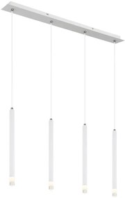 Lustra cu 4 Pendule metal alb RYAN pentru bucatarie