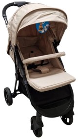 Carucior nou nascuti 2 in 1 BABY CARE™ PRO YK78, Pozitie somn, Spatar reglabil in 7 trepte, Frana picior, Pliabil, Maron Gold
