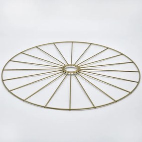 Lustră pe cablu MONTANA 1xE27/15W/230V d. 45 cm auriu/negru