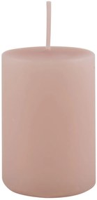 IB Laursen Lumanare decorativa cilindrica roz, ROSE QUARTZ 6cm