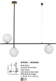 Lustra suspendata design modern GITCHI
