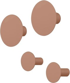 Cârlige maro 4 buc. de montat pe perete Ponto – Blomus