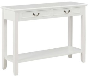 vidaXL Masă consolă, alb, 110 x 35 x 80 cm, lemn