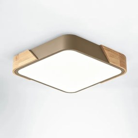 BRILAGI - Lampă de tavan LED PILANA SQUARE LED/24W/230V stejar/bej 32x32 cm