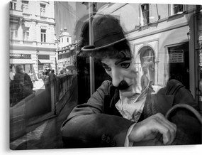 Tablou - Charles Chaplin la Praga (70x50 cm)