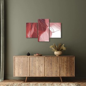 Tablou - Floare abstractă roșie N⁰1 (90x60 cm)