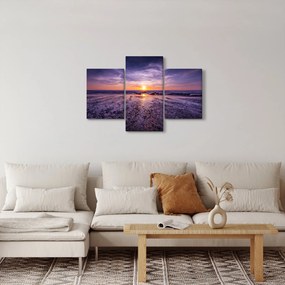 Tabloul cu plaja - apus de soare (90x60 cm)