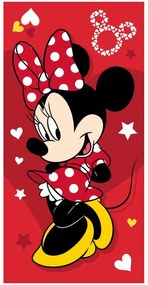 Disney Minnie Pretty in Red prosop de baie, prosop de plajă 70x140cm