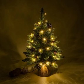 Pom de Crăciun cu luminițe - 60 cm, 30 LED-uri