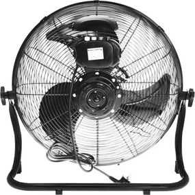 Ventilator puternic 100W, metalic de podea 45 cm negru Klausberg KB7517, lame din aluminiu, 100 W