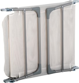 Outsunny Șezlong Pliabil cu Spătar Reglabil pe 5 Nivele și Pernă, Șezlong de Grădină cu Material Texteline, pentru Plajă, Piscină, Grădină, 182x56x28 cm, Crem | Aosom Romania