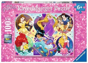 PUZZLE PRINTESELE DISNEY, 100 PIESE - RAVENSBURGER (RVSPC10796)