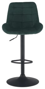 Scaun de bar, material textil Velvet verde inchis, CHIRO NEW