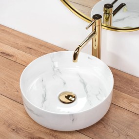 Lavoar Sami Nature marmura alba L35,5 cm