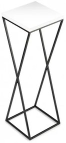 Suport pentru flori LOFT 70x24 cm negru/alb