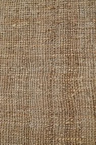 Covor din iută împletit manual, antiderapant, maro natural, 140 x 200 cm, 3000 GSM, „Jute Carpet"