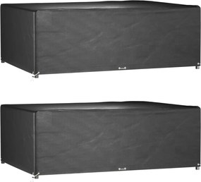 vidaXL Huse mobilă grădină, 2 buc, 12 ocheți 270x180x90cm, rectangular