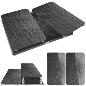 Set 2 protecții din sticlă pentru aragaz Wenko Slates, 52 x 30 cm