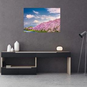 Tablou - Peisaj de primăvară japonez (90x60 cm)