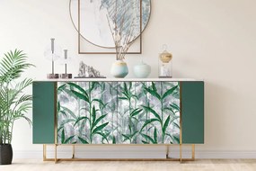 Tapet mobila Model loft vegetație tropicală