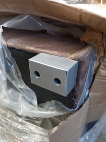 OFERTA Canapea coltar extensibila CAVELO maro deschis, reversibila, II calitate