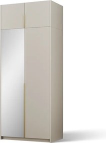 Dulap Alera II with top extension – Hinged – cu oglindă – 100x58x250 cm – Cașmir – Alera II with top extension – Hinged Dulap – Varianta 2