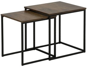 Set mese de cafea 2buc. Dennis (lemn închis). 1009391